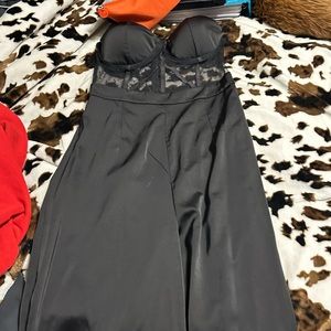 Black sleeveless jumpsuit